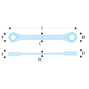 FACOM RINGRATELSLEUTEL 64.7/8X15/16
