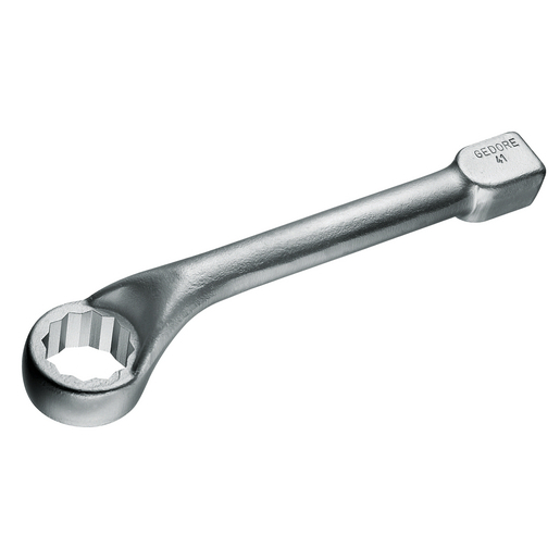 GEDORE 10x13 Mm Double-Ended Ring Spanner – Offset, Thin-Wall, Chrome-Plated, DIN 838 Certified