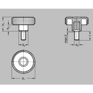 GN534-32-M5-40-SW Kordelgriff Elesa