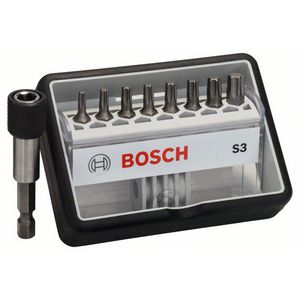 BOSCH BITSET ROBUST MAXGRIP S3 TORX (SET=9ST) 2607002562