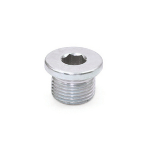 GN.90706-TAPPO FILETTATO CON CAVA ESAGONALE ACCIAIO SENZA GUARNIZIONE DIN 908-ST-M10X1-A