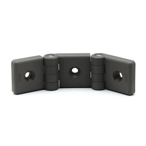 GN159.1-124-47.5-LG Elesa-Doppel-Scharnier, Grau