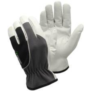 512-10 WEISS-GRAU-SCHWARZ Lederhandschuh TEGERA