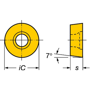 COROMANT COROMILL200 FREESWISSELPLAAT RCKT 12 04 M0-MM 2040