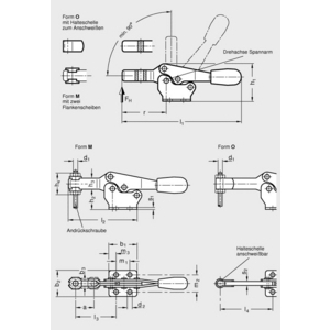 GN820-130-M Horizontal-Spanner (ersetzt Gr. 115)