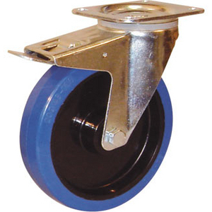 ROULETTE PIVOT. 200KG D.100MM AC BAND.CAOUT 36MM MOYEU R.BIL.DB