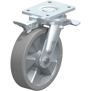 ROULETTE PIVOTANTE FORTES CHARGES EN ACIER MECANO SOUDE,
