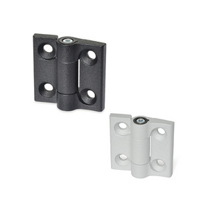 428853-CERNIERA A FRIZIONE REGOLABILE LEGA DI ZINCO RIV.RESINA EPOSSIDICA NERO RAL 9005 FINITURA MAT CMUF.40-SH-5-SW