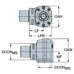 ADAPTATEUR DE REDUCTION CCOROMANT CAPTO A 90DEGC