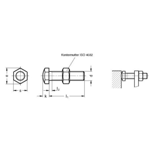 GN251-M12-60-AK Anschlagschraube mit Kontermutter