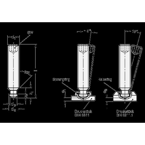DIN6332-M10-65-SK Gewindestift (Druckzapfen gehärtet, Sechskant)