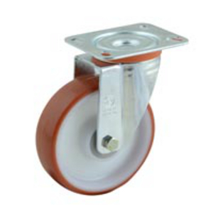 RUOTA 60 80X30 POLIURETANO NUCLEO POLIAMMIDE 6 SUPP. ROTANTE PIASTRA NL 604701