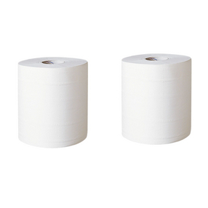 BOBINE OUATE BLANC GAUFFRE 600F. 26X30CM 2X19GR (COLIS DE 2)