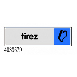 PLAQUE PLEXI COULEUR 170X40MM TIREZ HORIZONTAL