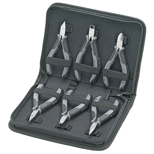 Jeu De 4 Pinces à Circlips Knipex - Pour Circlips Intérieurs Et Extérieurs - Trousse Polyester