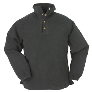 PULL POLAIRE NOIR COL BOUTON TL