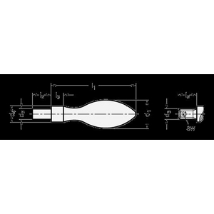 DIN 98 Drehbare Ballengriffe Form E Stahl 16mm 10St., € 180,64