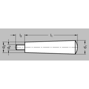 ELESA+GANTER VASTE CONISCHE HANDGREEP GN 203-33-M12