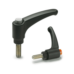 235446-C5 - MANIGLIA A RIPRESA TECNOPOLIMERO PRIGIONIERO FILETTATO IN ACCIAIO INOX ERX.63-SST-P-M8X30-C5
