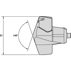 3849073-TDM INSERTO UP(M) D=12.20MM TDM1220UPM WU25PD