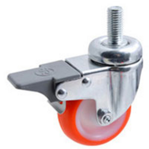 RUOTA 36 50X18 POLIURETANO NUCLEO POLIAMMIDE 6 SUPP. ROTANTE CODOLO FRENO ANTERIORE 369102