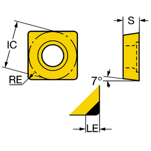 COROMANT COROTURN ISO WISSELPLAAT SCGW09T304S01030F 7025