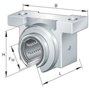0015663340000-UNITÅ CUSCINETTO A SFERE LINEARE E ALLOGGIAMENTO KGBO20-PP-AS