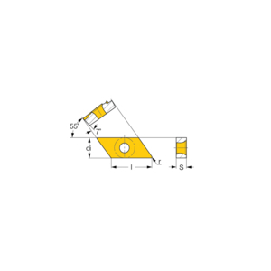 ISCAR DRAAIWISSELPLAAT ISO NEG KNMX 160410-LP IC8150 5508812