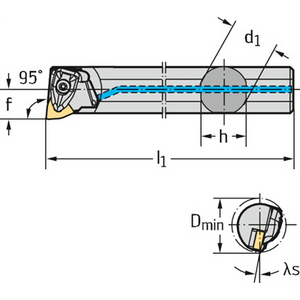 5522935-STELI TORNITURA E SCANALATURA A50U-DWLNR08