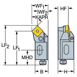 COROMANT T-MAX P CASSETTE DRAAIEN PSSNR 12CA-12