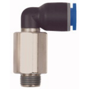 128.038-16 L-Steckverschr.»Blaue Serie« lang, drehbar, R3/8 a., Ø16mm