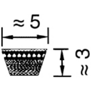 Cinghia A V - VB - Optibelt - Piatta / Trapezoidale / In Gomma - Foto 1