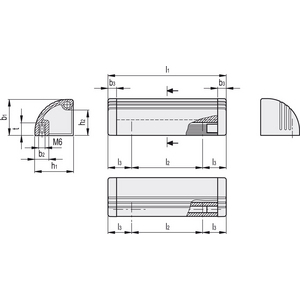 GN.29357-MANIGLIA DI SICUREZZA PER PROTEZIONI ALLUMINIO SENZA SEDE PORTACARTELLINI GN 430-300-SW