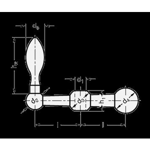 GN10-101-B8-F Kugelkurbel (Form F2)