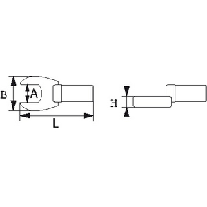 EMBOUT A FOURCHE D-19