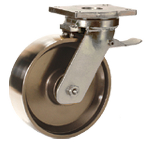 ROULETTE PIVOT.2000KG D.200MM ROUE ACIER MOYEU R.BILLES DB