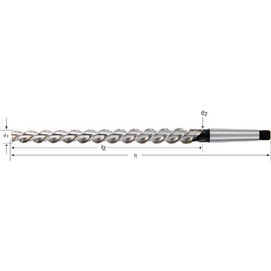 B95430.0 Maschinenreibahle 30 HSSE DIN2180 Mitnehmer, Kegel 1:50