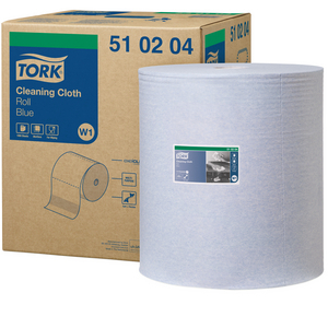 TORK REINIGINGSDOEK OP ROL W1 BLAUW 510204