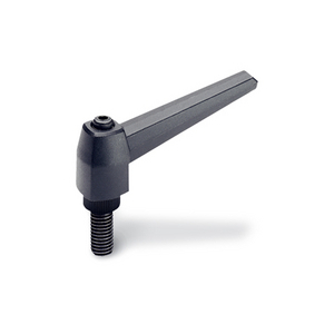 GN500-80-M12-20-SW Klemmhebel mit Schraube schwarz Elesa