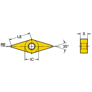 COROMANT ISO DRAAIWISSELPLAAT VNMG 16 04 12-MMC 2025