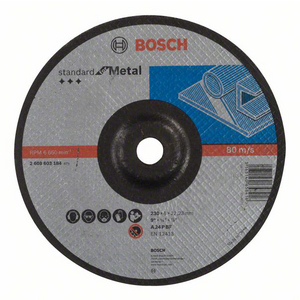 MEULE 230X6X22 MM DEPORTE STANDARD METAL
