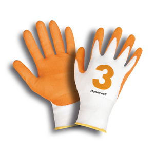 2332242-08 Schnittschutzhandschuh Check&Go Amber Lev3 PU weiß/ora Gr.8