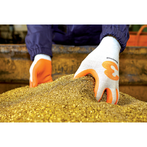 2332242-08 Schnittschutzhandschuh Check&Go Amber Lev3 PU weiß/ora Gr.8