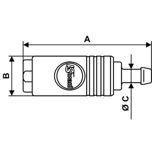 COUPLEUR AIR ISOB11 INOX A-R BOUTON PS16 TUYAU DN16 SECURISE