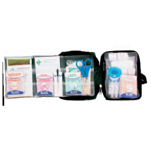 COFFRET SECOURS 4/6 PERSONNES ESP.VERT POLYPROPYLENE+SUPPORT