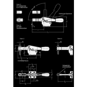 GN820-130-O-NI Horizontal-Spanner Edelstahl