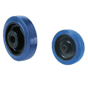 ROUE RESILEX P BLEU D125 AL.20 250KG MOYEU ROULEAU