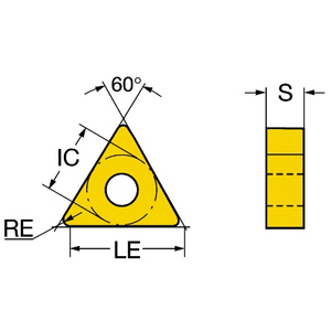 COROMANT ISO DRAAIWISSELPLAAT TNMG 16 04 12-PF 1515