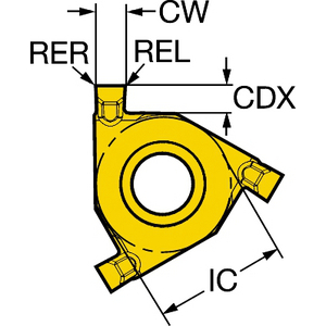 COROMANT COROTHREAD 266 WPL STEKEN 254RG-16CC01-130 1135