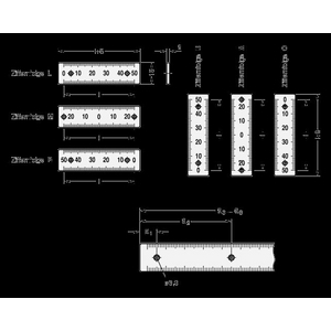 GN711.2-AL-50-W-M-1 Aluminium-Massstab